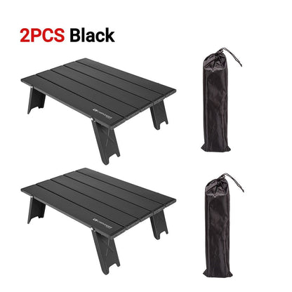 2/1pcs Camping Mini Foldable Table Ultralight Aluminum Alloy Outdoor Table Sey