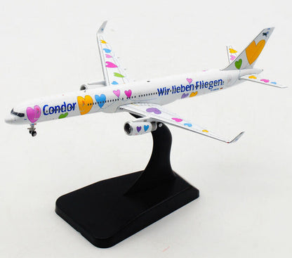 1:400 JC WINGS Condor Wir Lieben Fliegen B757-300 Passenger Plane Diecast Model