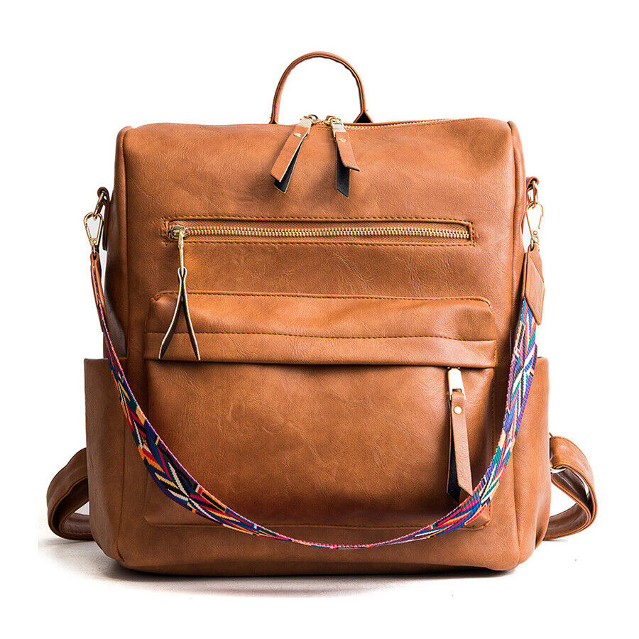 Women Luxury Backpack Bookbag Shoulder School Travel Laptop Rucksack Zipper Bag