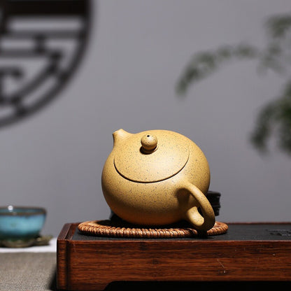 Real Yixing Zisha Tea Pot Duan Clay Xishi Pot Marked 9 Infuser Holes China Pots