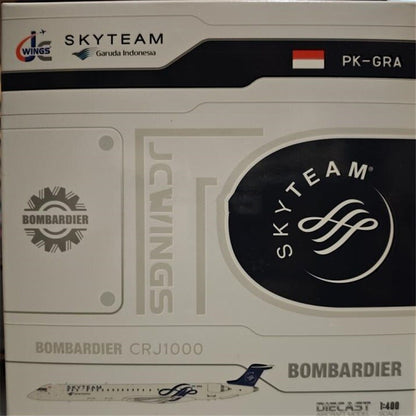 1:400 JC Wings Garuda Indonesia Bombardier CRJ1000 Plane Diecast Aircraft Model