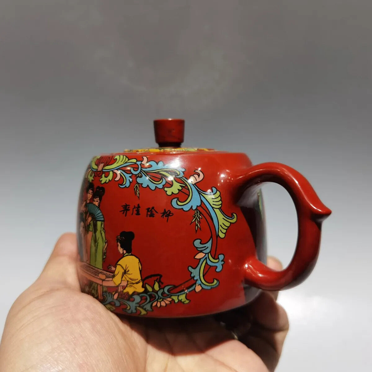 Chinese Yixing Zisha Clay Teapot Colored Well Fen tea Pot set Gu Jingzhou 160ml