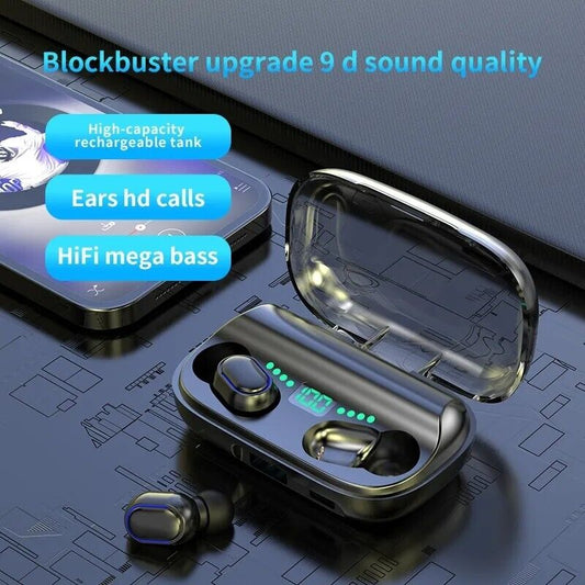 Wireless Earbuds Bluetooth 5.0 TWS Stereo Waterproof Earphones Headphone Headset