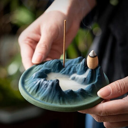 Ceramic Stick Incense Burner Holder Creative Mountain Home Incense Burner