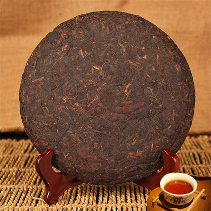 Yunnan Pu-erh Tea 357g Old Pu Erh Seven Cake Cooked Ripe Aged Puer Tea Tree 普洱茶饼
