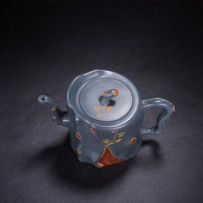 China Old Yixing Clay Teapot Handmade Dark Fragrance Pots Purple Sand Teapot 802