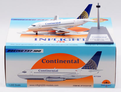 1:200 InFlight Continental Airlines B737-100 Airplane Diecast Aircraft Model
