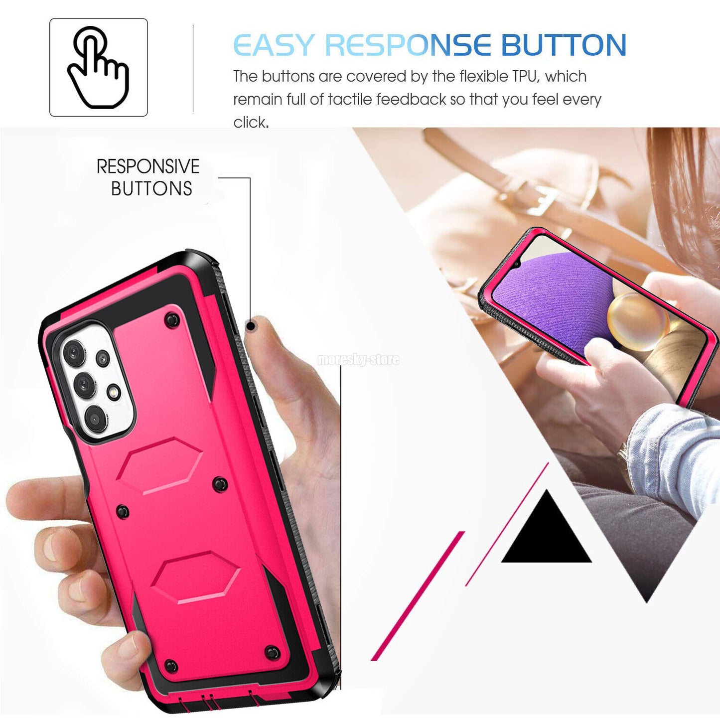 For Samsung Galaxy A32 5G Ultra Shockproof Case Phone Cover w/ Accessories