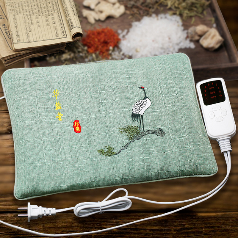 Electric Heating Salt Bag Hot Compress Wormwood Moxibustion Bag Massage Tool 艾灸