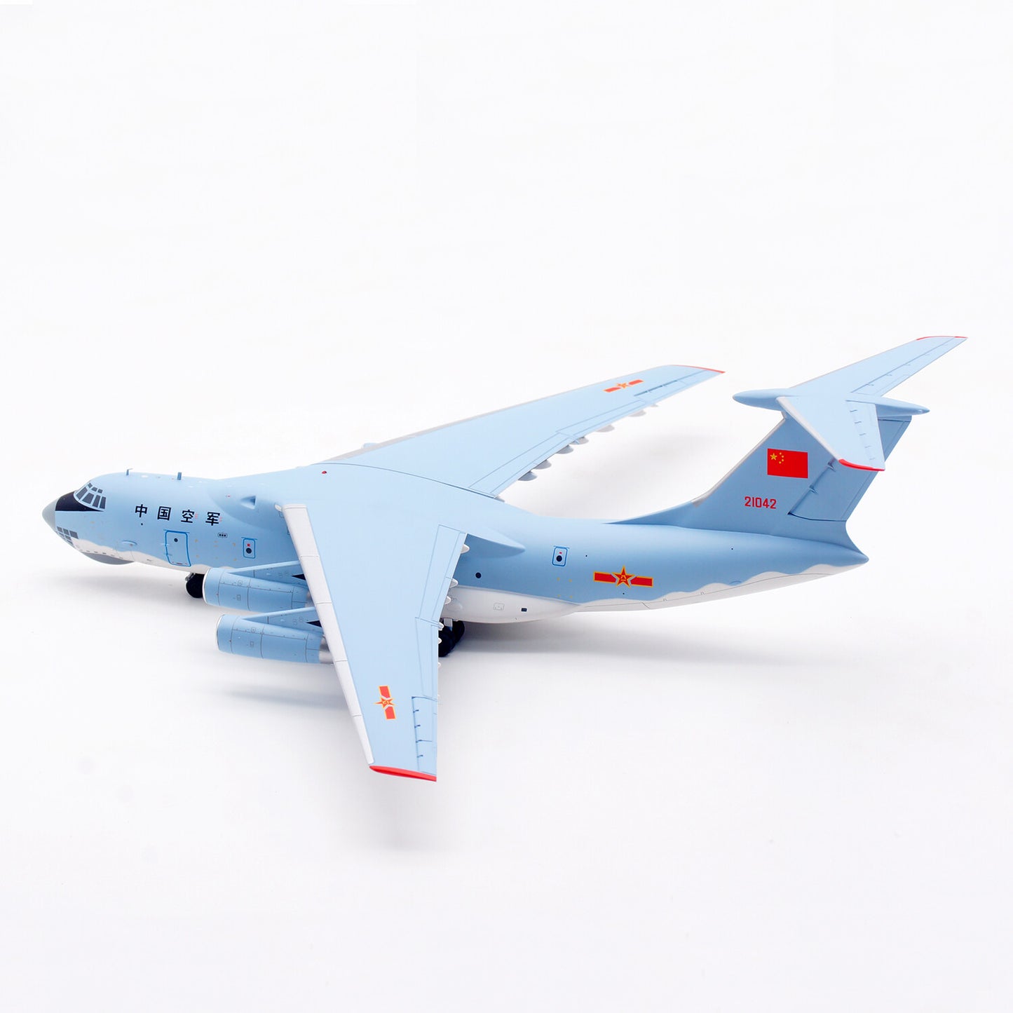 1:200 SQ Wings PLAAF Ilyushin Il-76 21042 Passenger Airplane Diecast Model