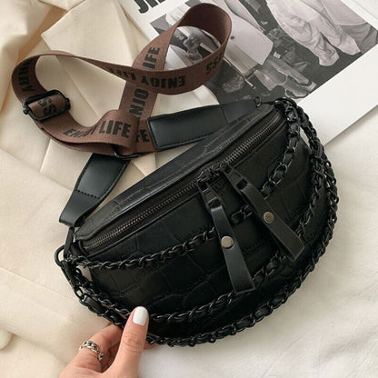 Chain Waist Bag Pack Women Waist Belt Bags Pattern Pack Fashion Waist Pack