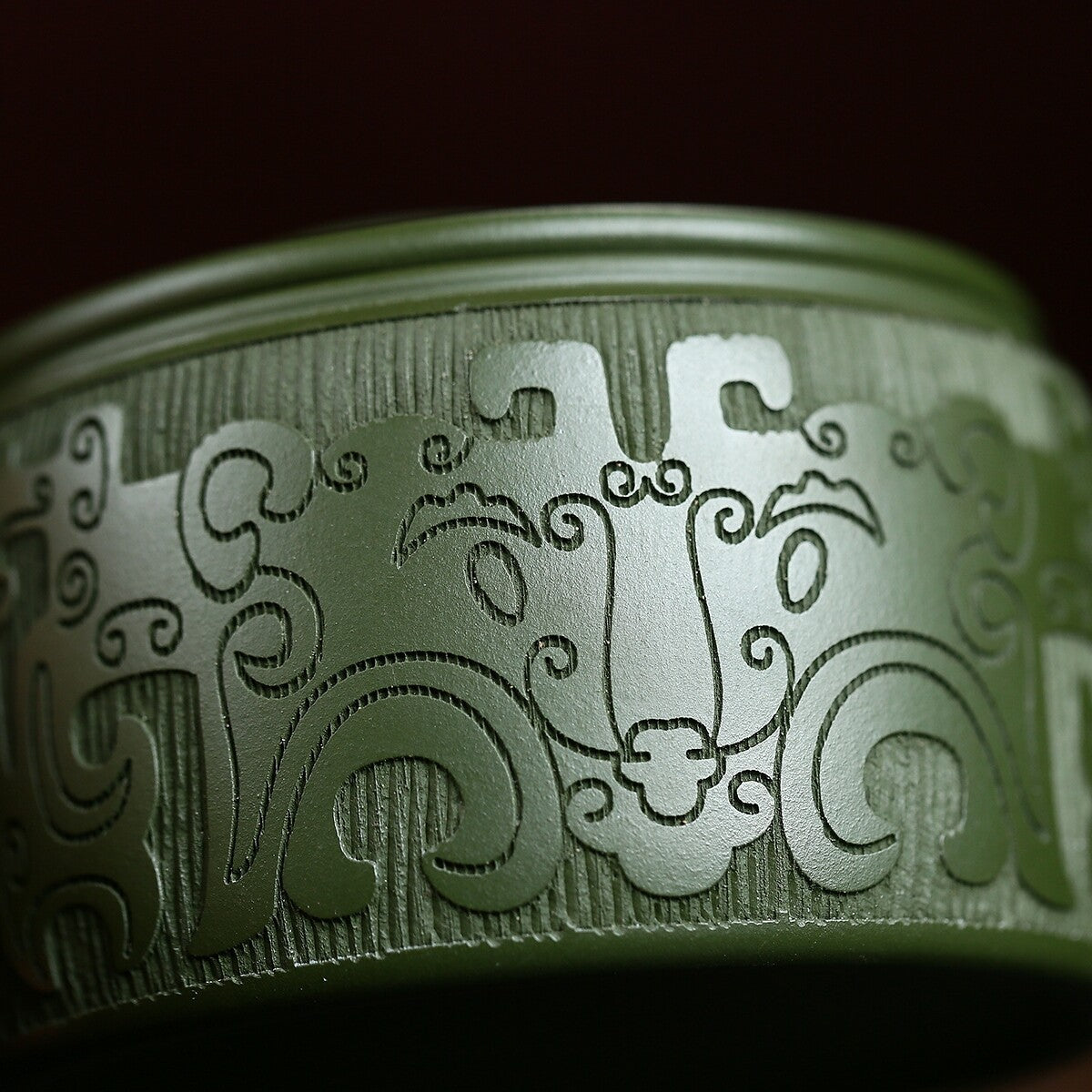 Tea Pot Handmade Carved Hanwa Pot Big Opening Mouth Marked Yixing Zisha Clay New