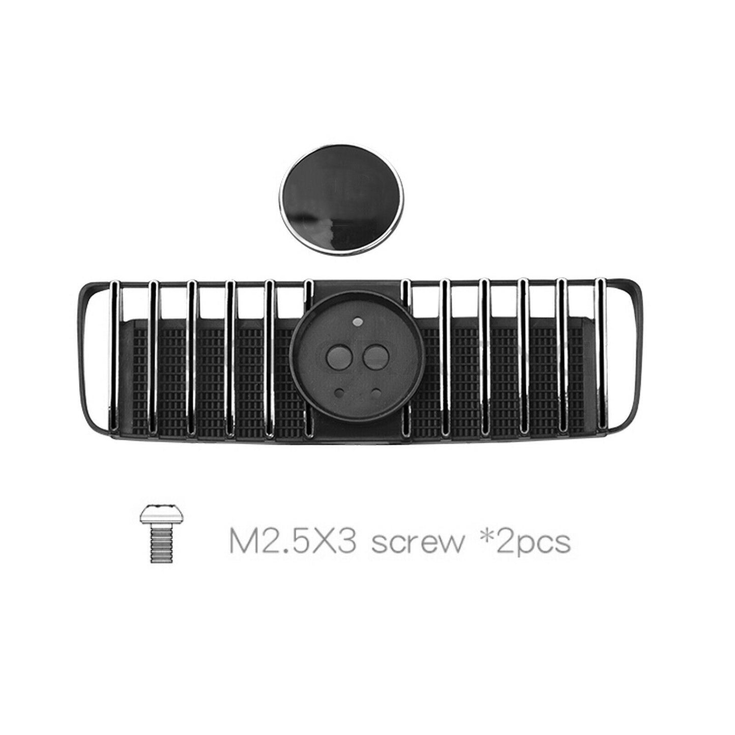 RC Car Chrome Black Radiator Grille Front Face Net For TRX4 G500 TRX6 G63