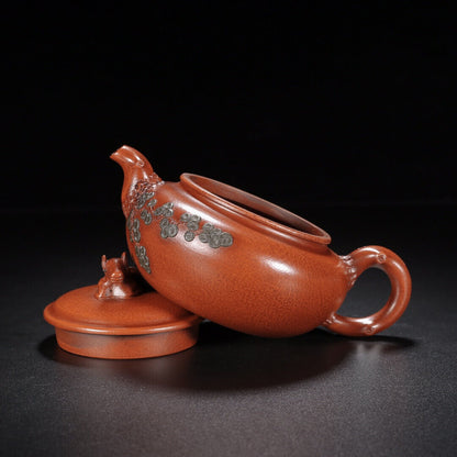 Chinese Yixing Zisha Clay Handmade Exquisite Teapot （马到成功 【底款】蒋蓉）