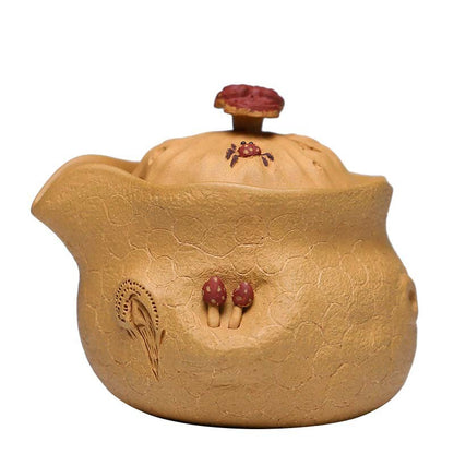 Real Yixing Zisha Duan Clay Tea Pot With Lid 14 Infuser Holes Handmade Craft New