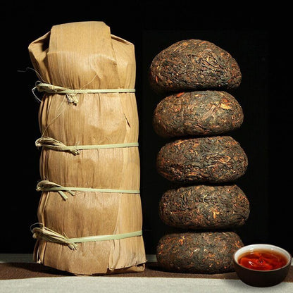 Yunnan Pu-erh Tea Ripe Puerh Tea Tuocha Puer Tea Tuo Cha Bamboo Leaf Packed 500g