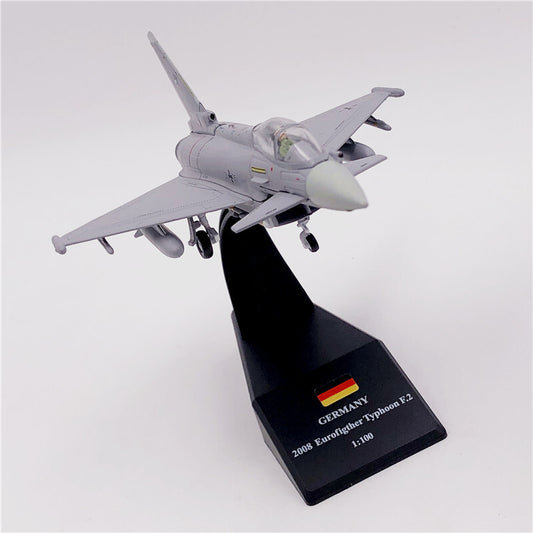16cm 1:100 Germany Luftwaffe Fighter Typhoon European EF2000 Fighter Model Jet