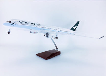47CM 1:140 CATHAY PACIFIC AIRBUS A350 Airplane Landing Gear Resin Aircraft Model