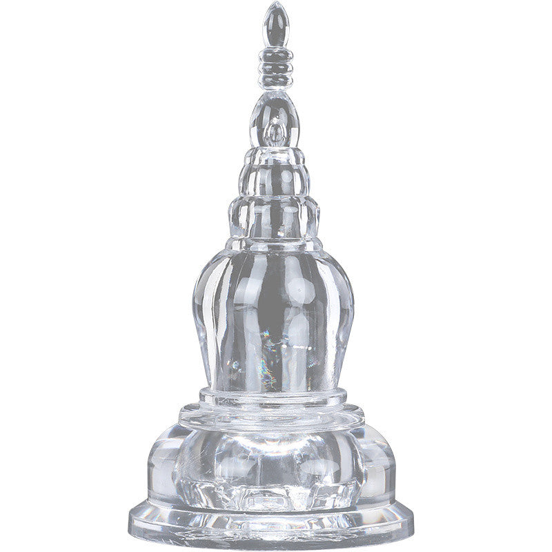 Crystal Buddha Stupa Bodhi Tower Pagoda Buddhist Articles Ornaments Household