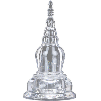 Crystal Buddha Stupa Bodhi Tower Pagoda Buddhist Articles Ornaments Household