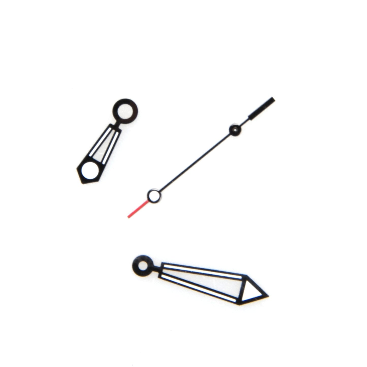 New Black Watch Hands Hour Minute Second Needles For ETA 2824-2 Watch Movement