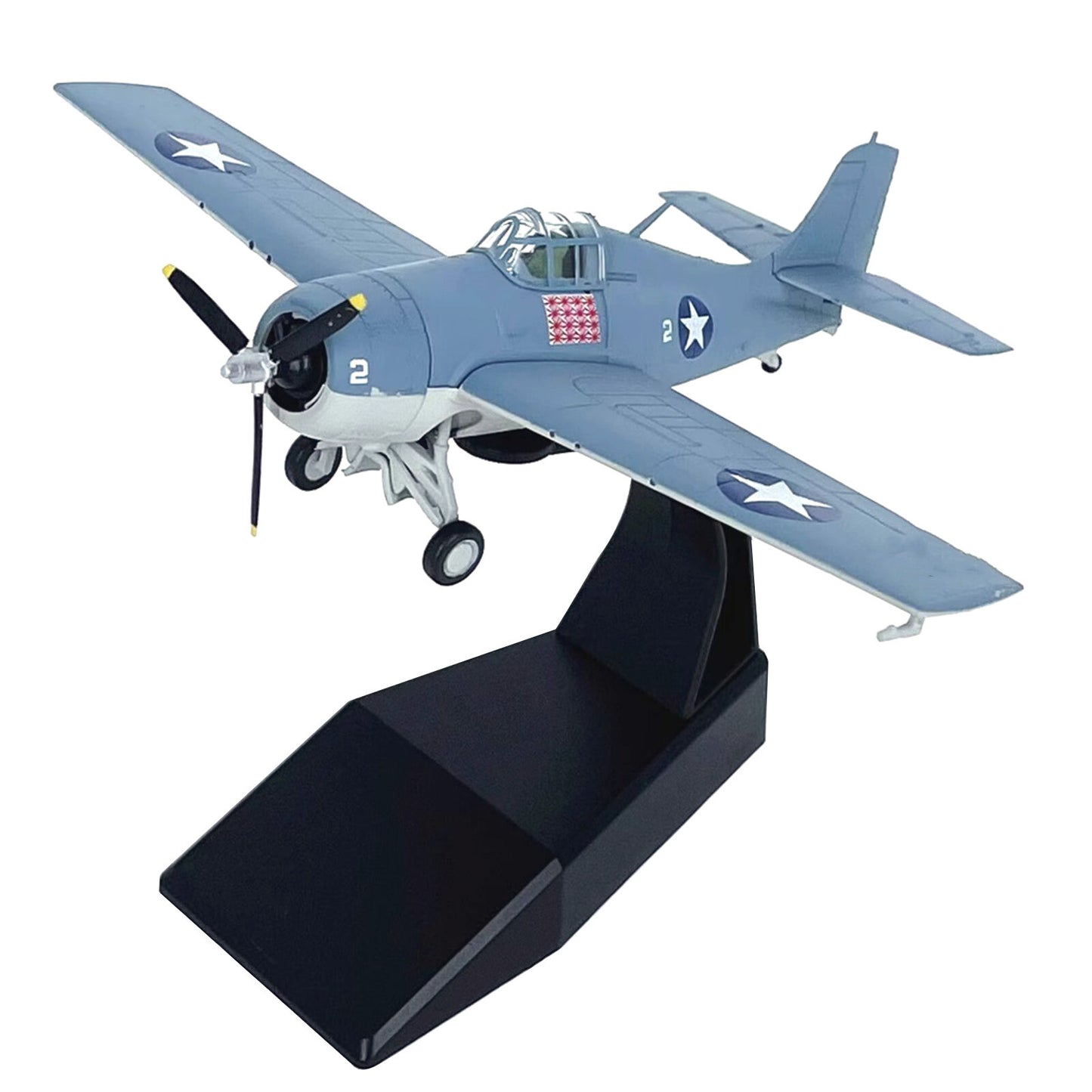 12.4cm Diecast Alloy 1/72 F4F Fighter Aircraft Airplane Model Aviation Craft