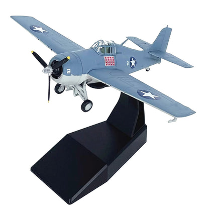 12.4cm Diecast Alloy 1/72 F4F Fighter Aircraft Airplane Model Aviation Craft