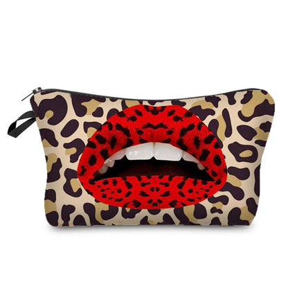 Personalized Pretty Makeup Bag Leopard Print Cosmetic Bags Multifunction Travel