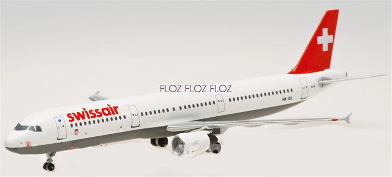 for AeroClassics Swiss Air for Airbus A321 HB-IOL 1:400 Aircraft Pre-built Model