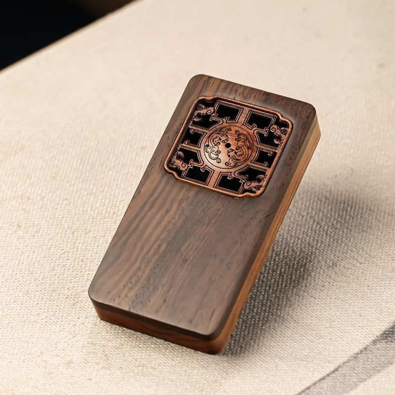 Red Sandalwood Incense Box Portable Hollow Carved Storage & Burning Wood Case