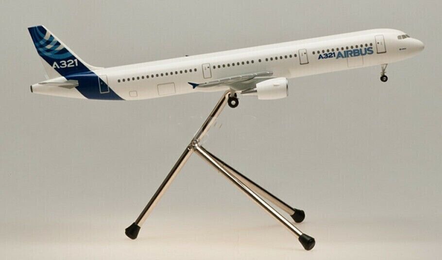 1:200 23CM Hogan AIRBUS A321 Passenger Airplane ABS Plastic Aircraft Plane Model