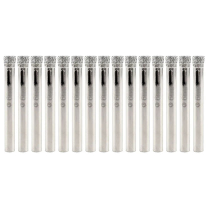 15Pcs 6mm 1/4"Shank MINI Diamond Coated Drill Bit Set Drill Bit Replacement