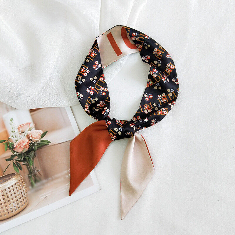 Ladies Neck Scarf Long Ribbon Wrap Tied Bag Handle Hair Wrist band Neckerchief*
