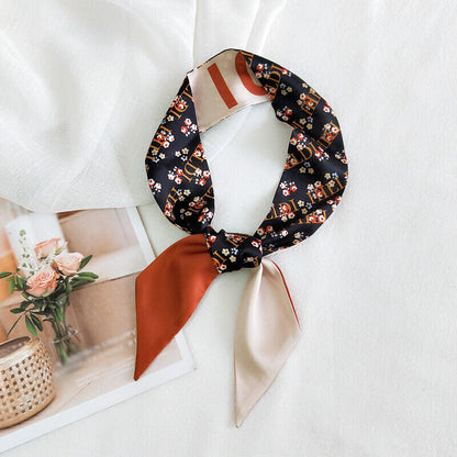 Ladies Neck Scarf Long Ribbon Wrap Tied Bag Handle Hair Wrist band Neckerchief*