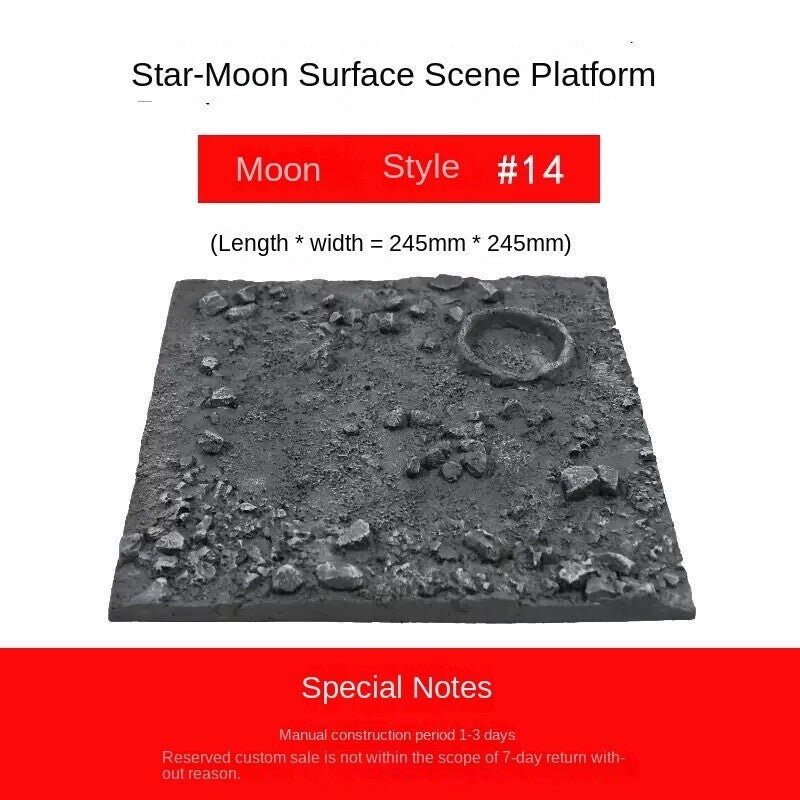 Platform Moon Model Moon Planet Landscape Finished Scene Display Props
