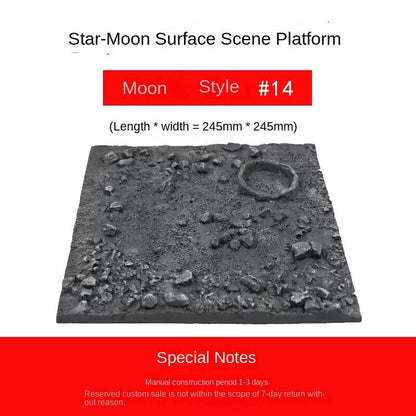 Platform Moon Model Moon Planet Landscape Finished Scene Display Props