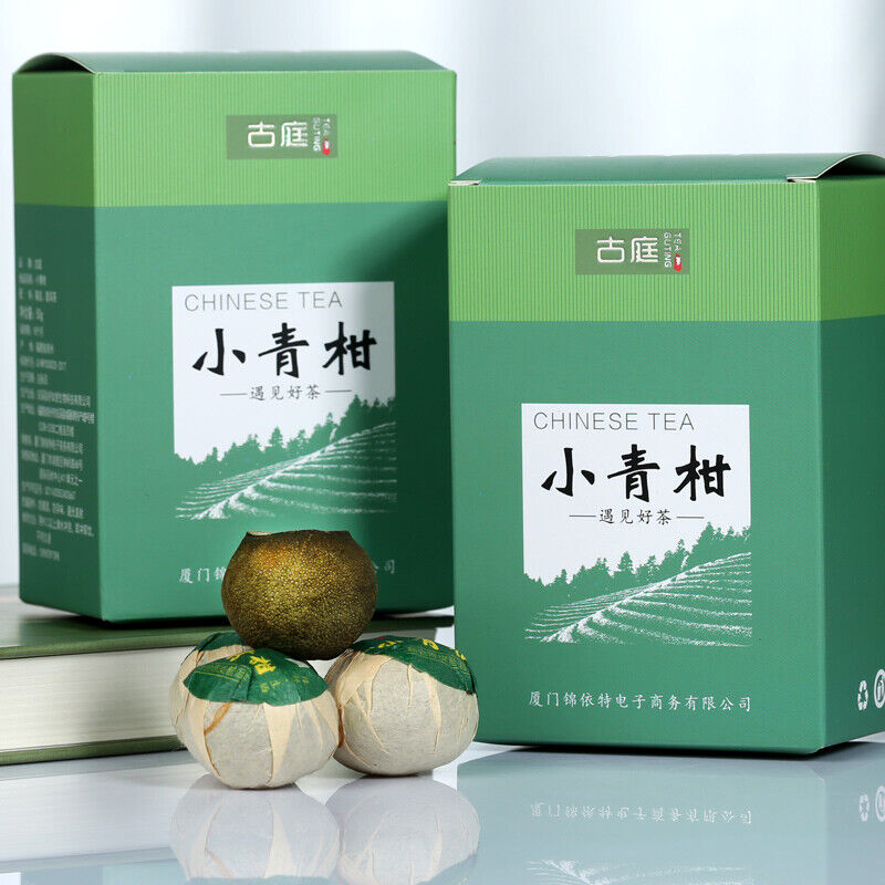 Premium Xinhui Green Orange Peel Chenpi Citrus Puer Pu'er Puerh Ripe Tea 50g