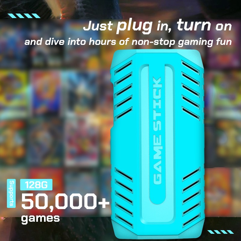 U36 4K Video Game Console Retro 50000 Games TV Stick HDMI 2 Wireless Controller