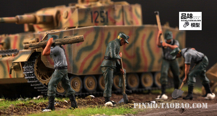 1/72 German Logistics Clearance Soldier 5 Soldier Model