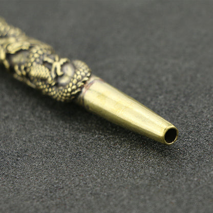 Brass Cigarette Holder Dragon Filter Pipe Cigarette Pipe Holder