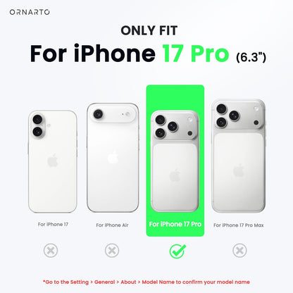 Compatible with Iphone 17 Pro Case 6.3", Slim Liquid Silicone 4 Layers Full Cove