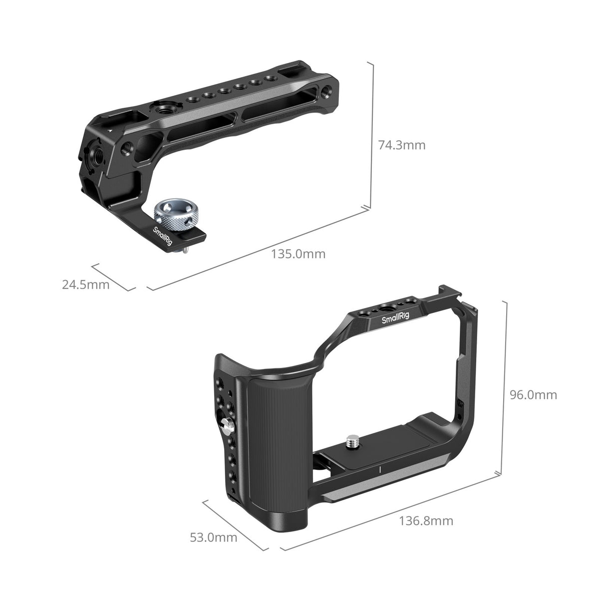 SmallRig Camera Cage Kit for Canon EOS R50 V W/ Silicone Handle Cable Clamp 5766