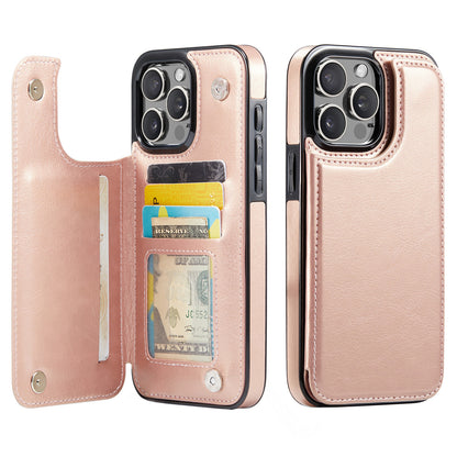 Wallet Card Holder Case for iPhone 16e 15 14 13 12 11 Pro Max XS Leather Cover