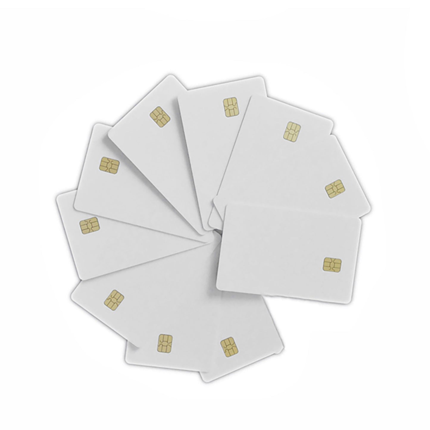 Wholesale 50Pcs ISO7816 Contact SLE 4442 Chip PVC Smart White IC Cards
