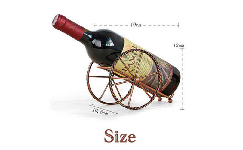 Creative Wine Bottle Racks Metal Decor Display Shelf Home Kitchen Bar Accessory