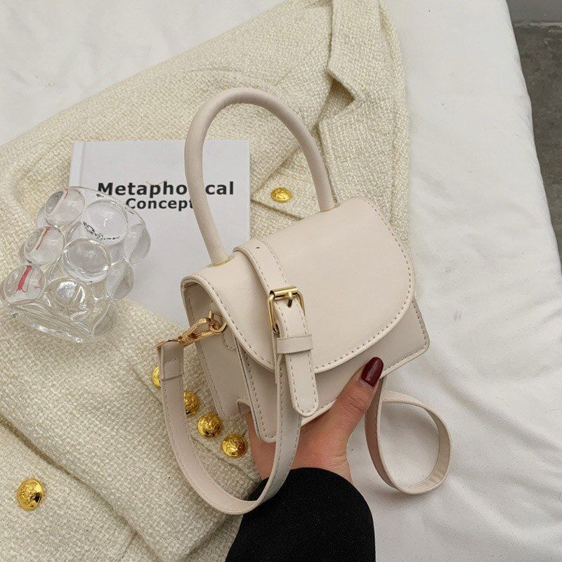 Mini Leather Flap Crossbody Bag Summer Shoulder Crossbody Bag Handbag 15*11*6 CM