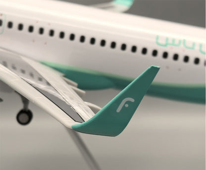 1:80 47CM Flynas AIRBUS A320neo Airplane Landing Gear Resin Aircraft Model