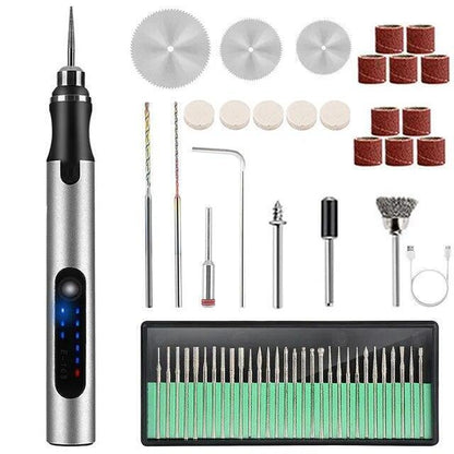 Defabee Engraving Pen with 34Bits, Portable Engraving Pen Electric Cordless Tool