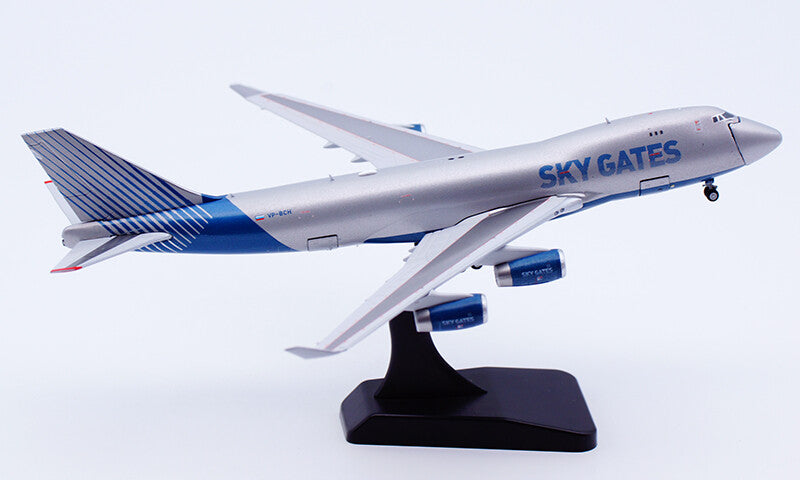 1:400 JC Wings SKY GATES BOEING 747-400F Airplane Diecast Plane Aircraft Model