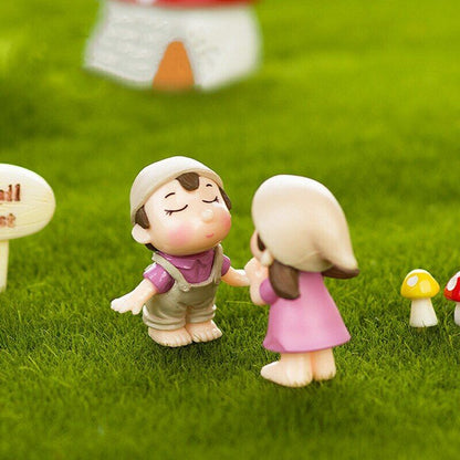 Decoration DIY Landscaping Accessories Material 1Pair Micro Landscape Couple
